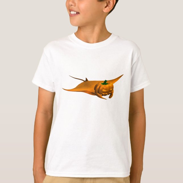 T-shirts Halloween Manta Ray (Frente)