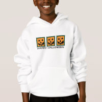 Halloween Postage Stamp Art Hoodie
