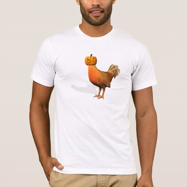 T-shirts Halloween Rooster (Frente)