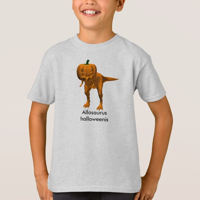 T-shirts Halloweenis do Allosaurus (Frente)