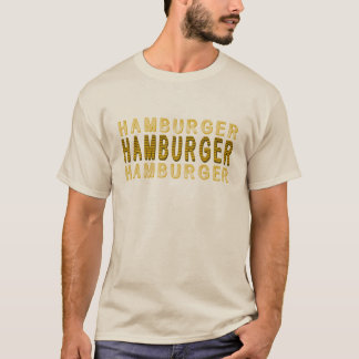 T-shirts Hamburger da tipografia