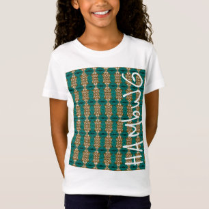 T-shirts HAMbWG - Camisa-T-Rapariga - Azeitona-Teal