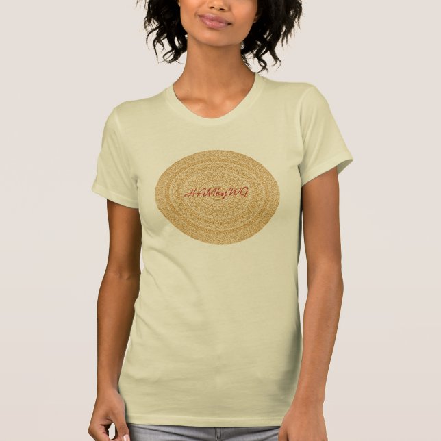 T-shirts HAMbyWG - Círculo Boho das Mulheres em Vermelho -  (Frente)