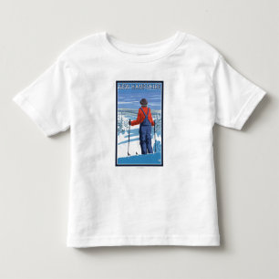 T-shirts HampshireSkier novo que admira a vista