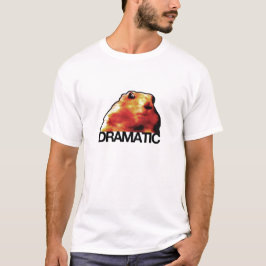 T-shirts hamster/cão dramáticos do chipmunk/pradaria