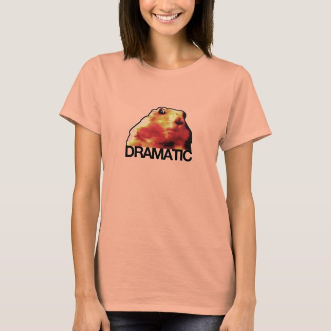 T-shirts hamster/caule/prairie dramático (Frente)