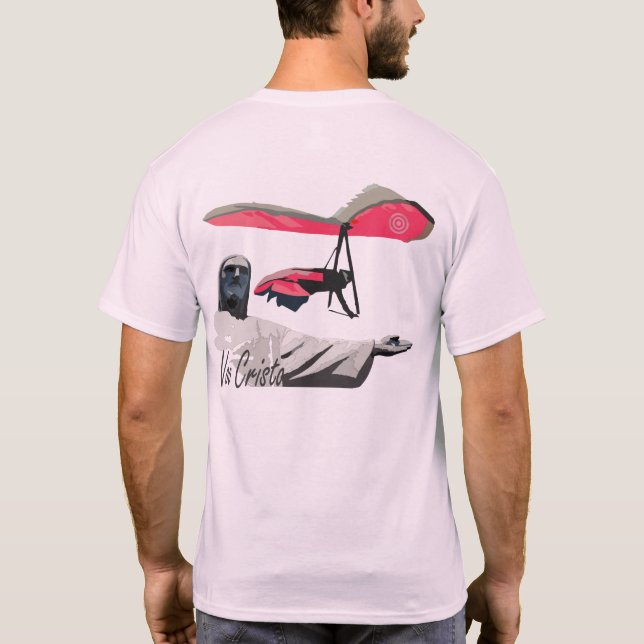T-shirts Hang Gliding Voo no Cristo PONTOCENTRAL (Verso)