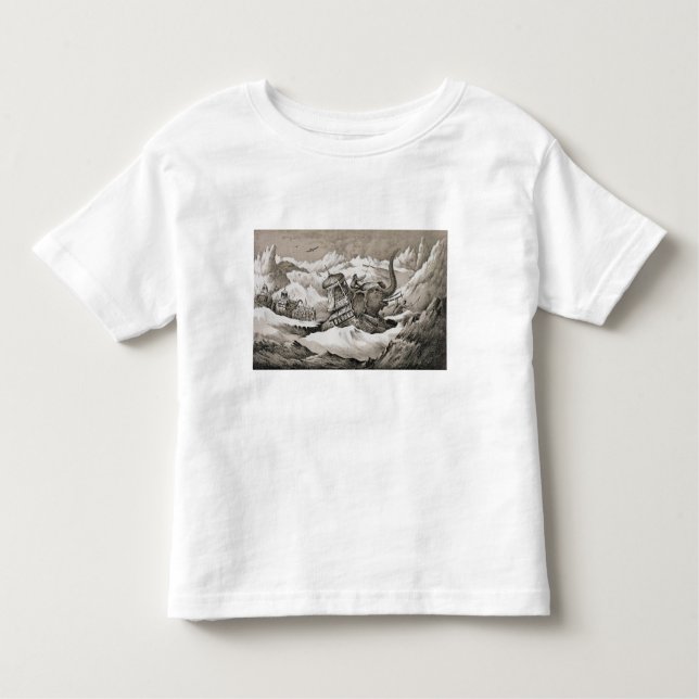 T-shirts Hannibal (247-c.183 BC) e suas CTOC dos elefantes (Frente)