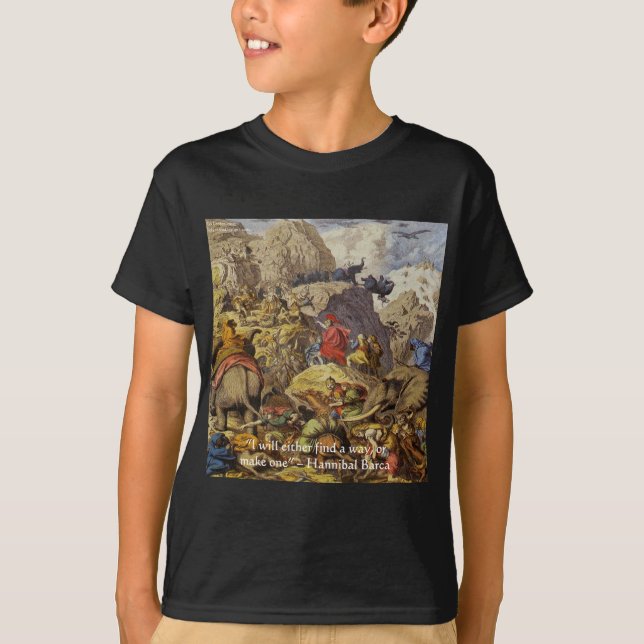 T-shirts Hannibal Barca & Exército & Presentes & Cartões (Frente)