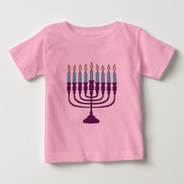 T-shirts Hanukkah Menorah (Frente)