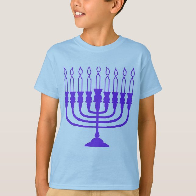 T-shirts Hanukkah Menorah (Frente)