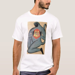 T-shirts Hanuman que revela Rama e Sita