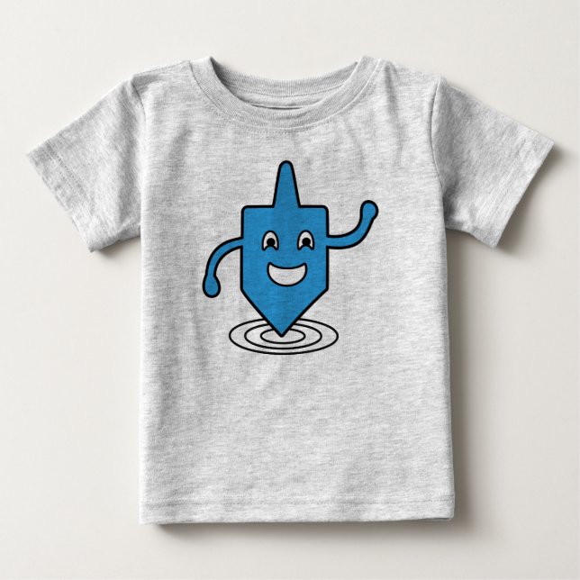 T-shirts Happy Blue Dreidel Sweatshirt (Frente)