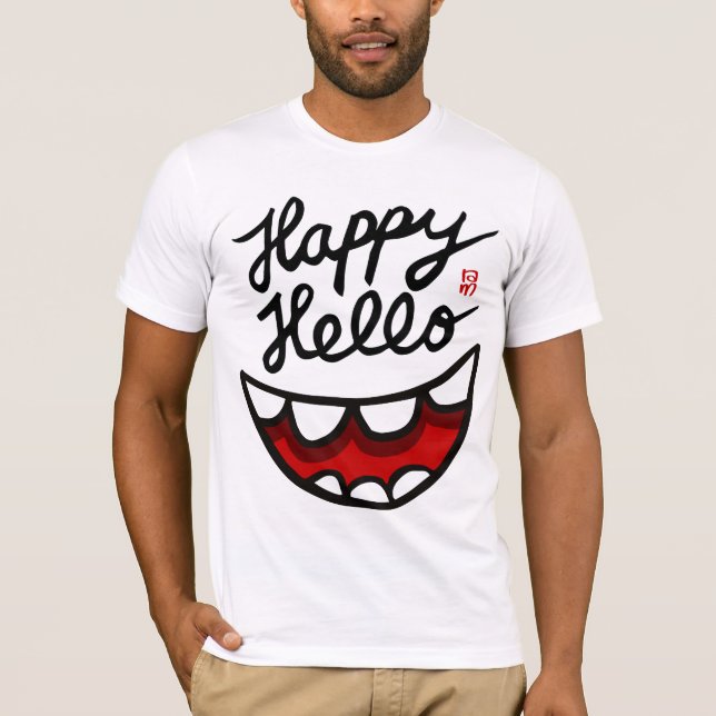 T-shirts Happy Hello BIG Smile (Frente)