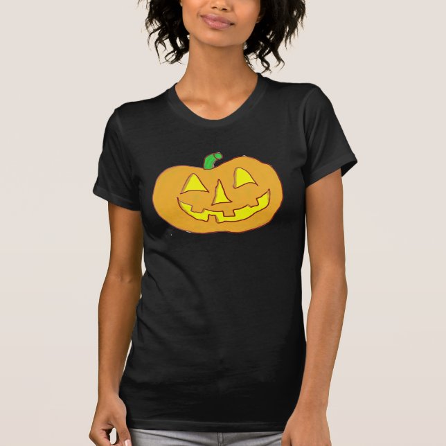 T-shirts Happy Jack O'Lantern (Frente)