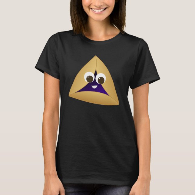 T-shirts Happy Kawaii Prune Hamentashen (Frente)