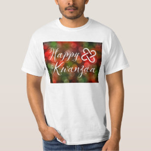 T-shirts Happy Kwanzaa Bokeh Umoja Lights