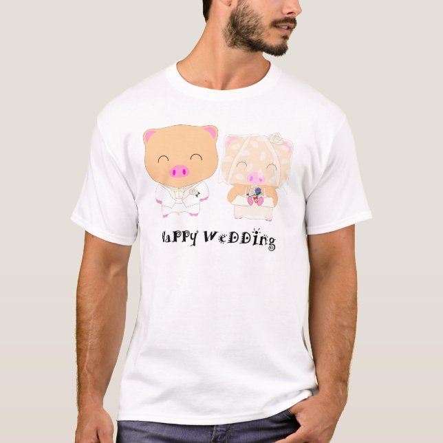 T-shirts HappyWedding (Frente)
