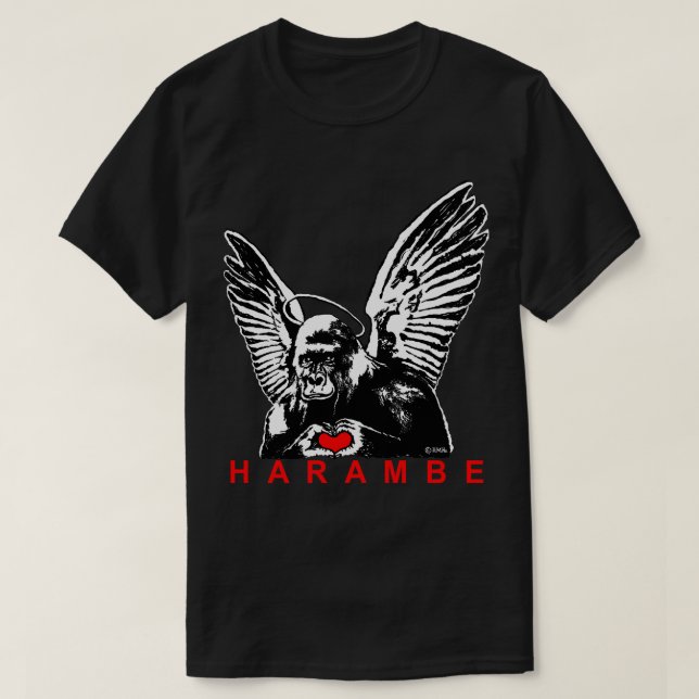 T-shirts Harambe (Frente do Design)
