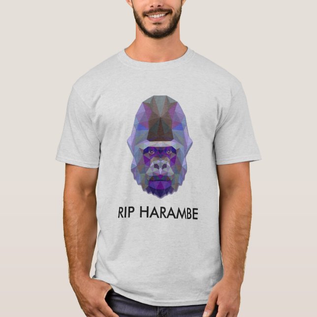 T-shirts harambe do rasgo (Frente)