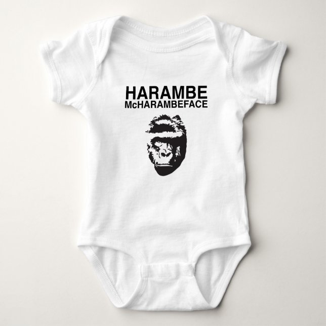 T-shirts Harambe McHarambeface (Frente)