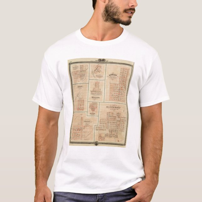 T-shirts Harlan, Winterset, Exira, Milton, Oakfield (Frente)