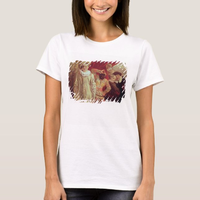 T-shirts Harlequin, Pierrot e Scapin, Atores da Com (Frente)