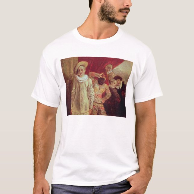 T-shirts Harlequin, Pierrot e Scapin, atores de COM (Frente)