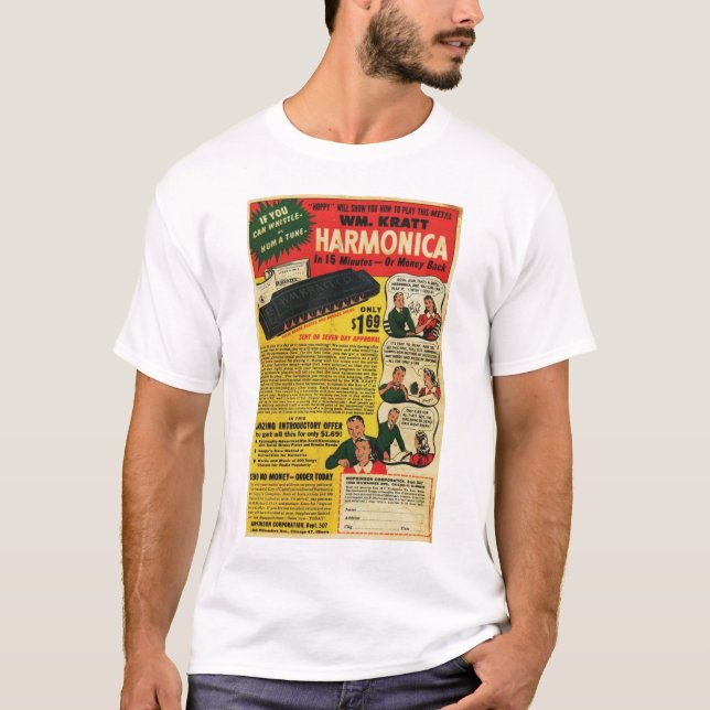 T-shirts Harmônicas de WM Kratt (Frente)