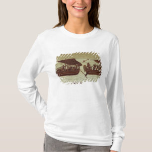 T-shirts Harold cruza o canal com o cheio das velas de