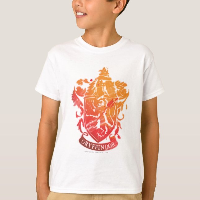 T-shirts Harry Potter | Brasão de Grifinória - Manchado (Frente)