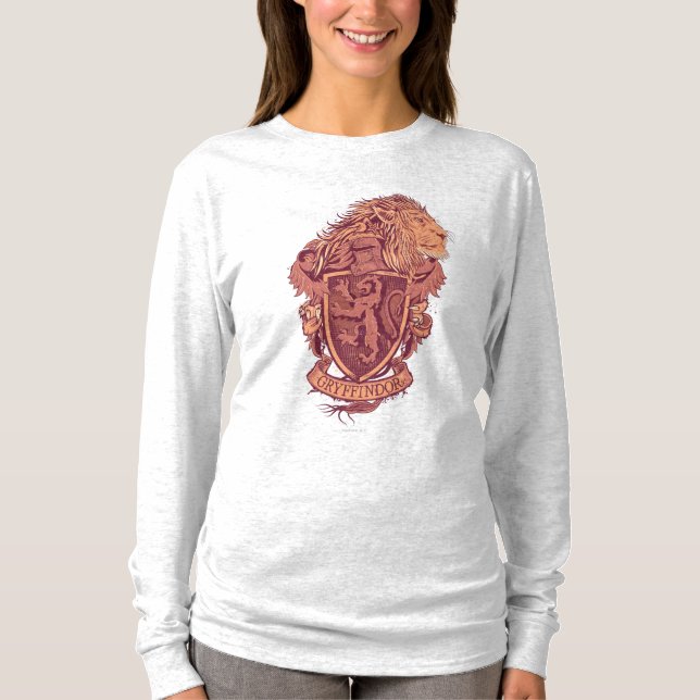 T-shirts Harry Potter | Brasão do Leão da Gryffindor (Frente)