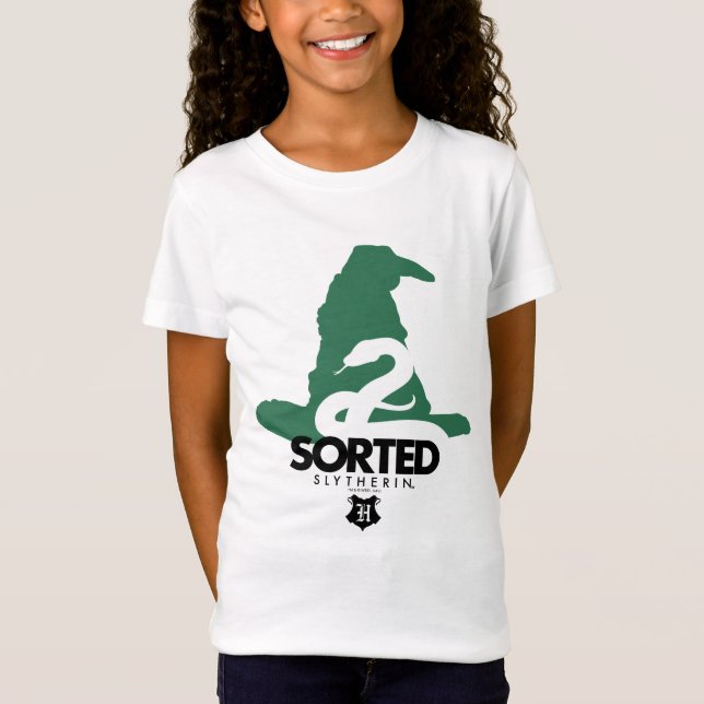 T-shirts Harry Potter | classificado na casa de SLYTHERIN™ (Frente)
