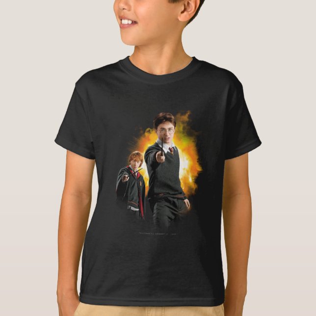 T-shirts Harry Potter e Ron Weasely (Frente)