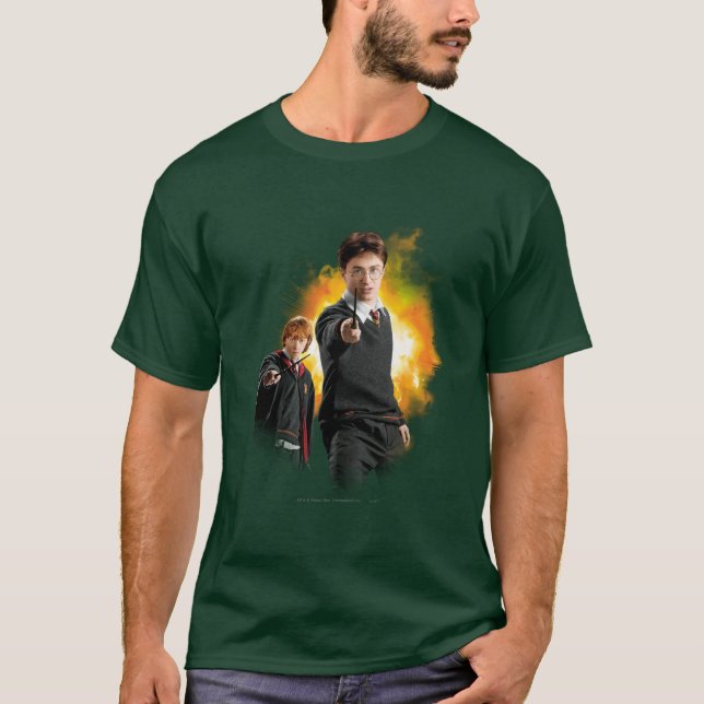 T-shirts Harry Potter e Ron Weasely (Frente)
