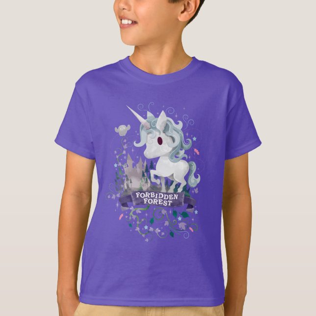 T-shirts Harry Potter | Floresta Proibida Unicórnio Gráfico (Frente)