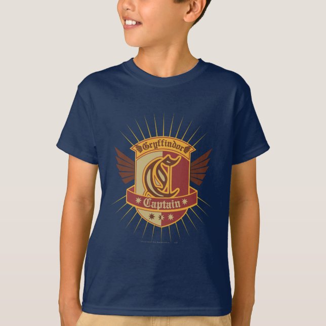 T-shirts Harry Potter| Gryffindor QUIDDITCH � Capitão Emble (Frente)