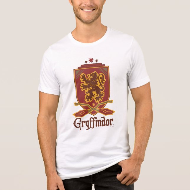 T-shirts Harry Potter | Gryffindor QUIDDITCH™  Emblema (Frente)
