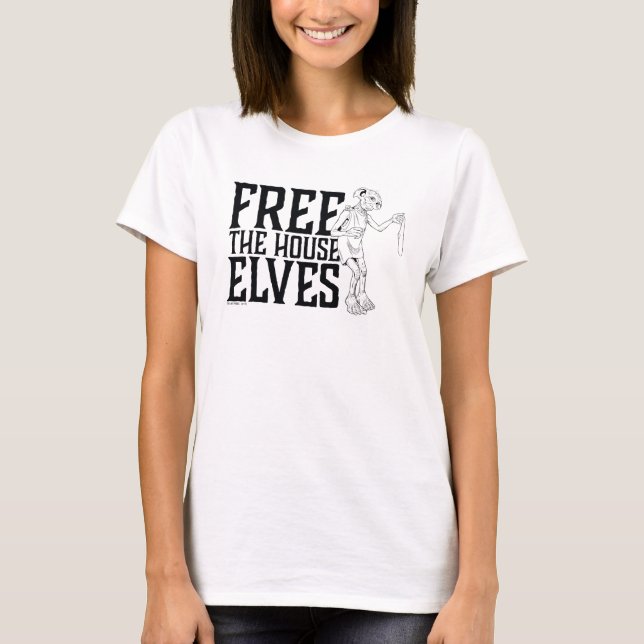 T-shirts Harry Potter | Liberta os Elfos Domésticos (Frente)