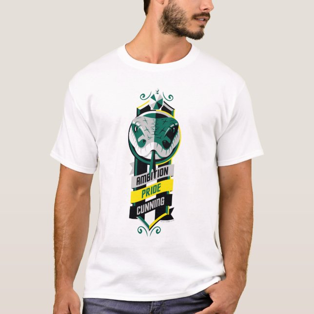 T-shirts Harry Potter| Tabuleiros de Casa SLYTHERIN™ Sigil (Frente)