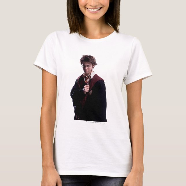 T-shirts Harry Potter Wand Levantado (Frente)