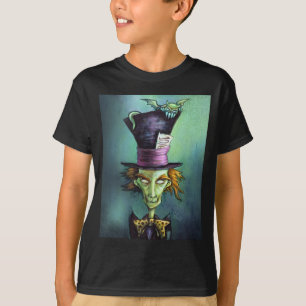 T-shirts Hatter louco escuro de Alice no país das
