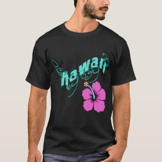 T-shirts Havaí com produtos do hibiscus