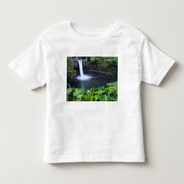 T-shirts Havaí, Ilha Grande, Hilo, Rainbow Falls, Lush (Frente)