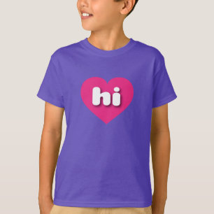 T-shirts Hawaii Hot Pink Heart - Amor