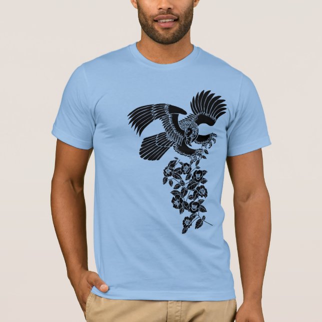 T-shirts hawk e camellia 鷹 椿 (Frente)
