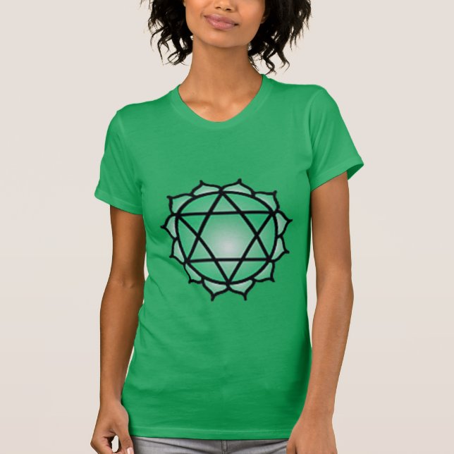 T-shirts Heart Chakra Balance Bella Canvas Fine Jersey (Frente)