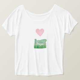 T-shirts Heart (Love) Oregon State Green Valley