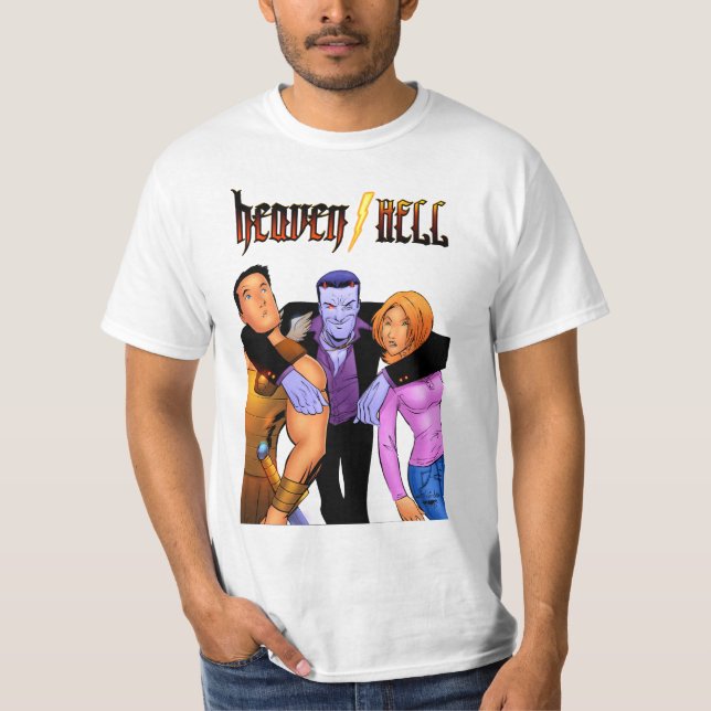 T-shirts heaven/HELL - Trio (Frente)
