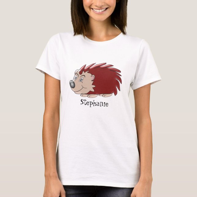T-shirts Hedgehog Design Personalizado (Frente)